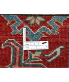 Kazak 3'0'' X 8'6'' Hand-Knotted Wool Rug 3'0'' x 8'6'' (90 X 255) / Red / Ivory