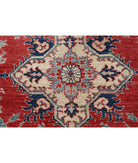 Kazak 3'10'' X 5'10'' Hand-Knotted Wool Rug 3'10'' x 5'10'' (115 X 175) / Red / Ivory