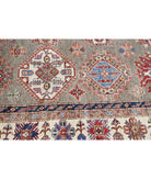 Kazak 9'10'' X 13'5'' Hand-Knotted Wool Rug 9'10'' x 13'5'' (295 X 403) / Grey / Ivory