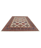 Kazak 8'9'' X 11'11'' Hand-Knotted Wool Rug 8'9'' x 11'11'' (263 X 358) / Ivory / Blue