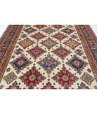 Kazak 8'9'' X 11'11'' Hand-Knotted Wool Rug 8'9'' x 11'11'' (263 X 358) / Ivory / Blue