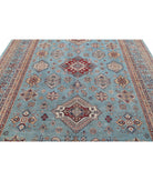 Kazak 8'9'' X 12'3'' Hand-Knotted Wool Rug 8'9'' x 12'3'' (263 X 368) / Blue / Blue