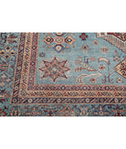 Kazak 8'9'' X 12'3'' Hand-Knotted Wool Rug 8'9'' x 12'3'' (263 X 368) / Blue / Blue