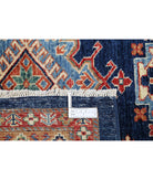 Kazak 9'9'' X 13'9'' Hand-Knotted Wool Rug 9'9'' x 13'9'' (293 X 413) / Blue / Ivory