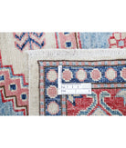 Kazak 5'1'' X 6'9'' Hand-Knotted Wool Rug 5'1'' x 6'9'' (153 X 203) / Teal / Red