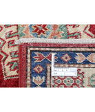 Kazak 2'8'' X 4'2'' Hand-Knotted Wool Rug 2'8'' x 4'2'' (80 X 125) / Red / Ivory