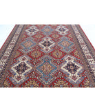 Kazak 8'2'' X 10'8'' Hand-Knotted Wool Rug 8'2'' x 10'8'' (245 X 320) / Red / Ivory