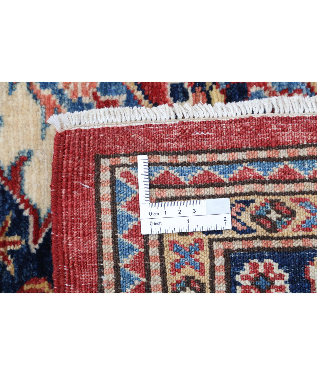 Kazak 8'2'' X 10'8'' Hand-Knotted Wool Rug 8'2'' x 10'8'' (245 X 320) / Red / Ivory