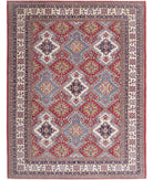 Kazak 8'2'' X 10'8'' Hand-Knotted Wool Rug 8'2'' x 10'8'' (245 X 320) / Red / Ivory