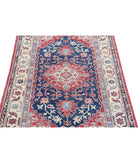 Kazak 3'4'' X 5'0'' Hand-Knotted Wool Rug 3'4'' x 5'0'' (100 X 150) / Red / Ivory