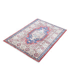 Kazak 2'10'' X 3'11'' Hand-Knotted Wool Rug 2'10'' x 3'11'' (85 X 118) / Red / Ivory