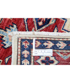 Kazak 2'11'' X 4'1'' Hand-Knotted Wool Rug 2'11'' x 4'1'' (88 X 123) / Ivory / Red