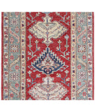 Kazak 2'7'' X 10'1'' Hand-Knotted Wool Rug 2'7'' x 10'1'' (78 X 303) / Red / Green