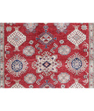 Kazak 4'11'' X 6'5'' Hand-Knotted Wool Rug 4'11'' x 6'5'' (148 X 193) / Red / Ivory