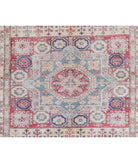 Kazak 4'10'' X 6'3'' Hand-Knotted Wool Rug 4'10'' x 6'3'' (145 X 188) / Red / Ivory