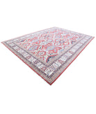 Kazak 9'11'' X 13'6'' Hand-Knotted Wool Rug 9'11'' x 13'6'' (298 X 405) / Red / Ivory