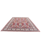 Kazak 9'11'' X 13'6'' Hand-Knotted Wool Rug 9'11'' x 13'6'' (298 X 405) / Red / Ivory