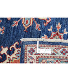 Kazak 5'10'' X 8'8'' Hand-Knotted Wool Rug 5'10'' x 8'8'' (175 X 260) / Blue / Red