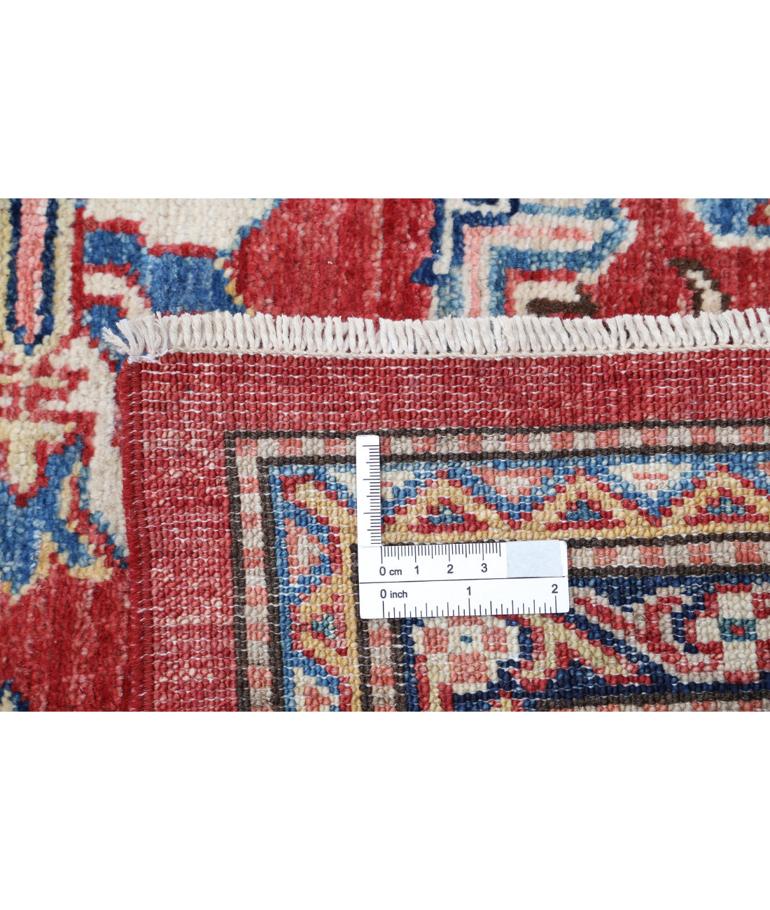 Kazak 5'8'' X 8'3'' Hand-Knotted Wool Rug 5'8'' x 8'3'' (170 X 248) / Red / Ivory