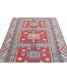 Kazak 4'7'' X 6'9'' Hand-Knotted Wool Rug 4'7'' x 6'9'' (138 X 203) / Red / Ivory