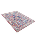 Kazak 4'10'' X 6'7'' Hand-Knotted Wool Rug 4'10'' x 6'7'' (145 X 198) / Multi / Ivory