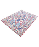 Kazak 4'10'' X 6'7'' Hand-Knotted Wool Rug 4'10'' x 6'7'' (145 X 198) / Multi / Ivory