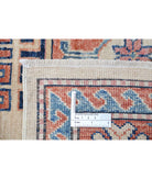 Kazak 4'10'' X 6'8'' Hand-Knotted Wool Rug 4'10'' x 6'8'' (145 X 200) / Ivory / Peach