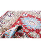 Kazak 3'2'' X 4'9'' Hand-Knotted Wool Rug 3'2'' x 4'9'' (95 X 143) / Red / Ivory