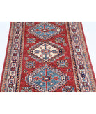 Kazak 2'9'' X 4'1'' Hand-Knotted Wool Rug 2'9'' x 4'1'' (83 X 123) / Red / Ivory