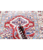 Kazak 2'7'' X 4'2'' Hand-Knotted Wool Rug 2'7'' x 4'2'' (78 X 125) / Red / Ivory