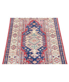 Kazak 2'8'' X 4'0'' Hand-Knotted Wool Rug 2'8'' x 4'0'' (80 X 120) / Red / Ivory