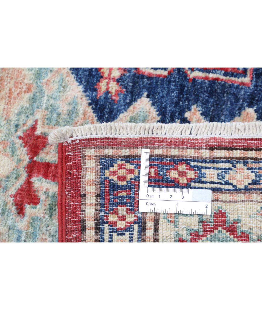 Kazak 2'9'' X 4'1'' Hand-Knotted Wool Rug 2'9'' x 4'1'' (83 X 123) / Red / Ivory