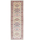 Kazak 2'2'' X 7'10'' Hand-Knotted Wool Rug 2'2'' x 7'10'' (65 X 235) / Gold / Red