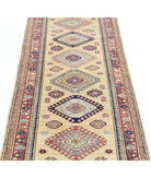 Kazak 2'6'' X 6'4'' Hand-Knotted Wool Rug 2'6'' x 6'4'' (75 X 190) / Gold / Red