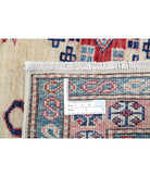 Kazak 6'2'' X 6'8'' Hand-Knotted Wool Rug 6'2'' x 6'8'' (185 X 200) / Ivory / Red