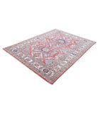 Kazak 5'9'' X 7'11'' Hand-Knotted Wool Rug 5'9'' x 7'11'' (173 X 238) / Red / Ivory