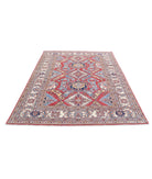 Kazak 5'9'' X 7'11'' Hand-Knotted Wool Rug 5'9'' x 7'11'' (173 X 238) / Red / Ivory