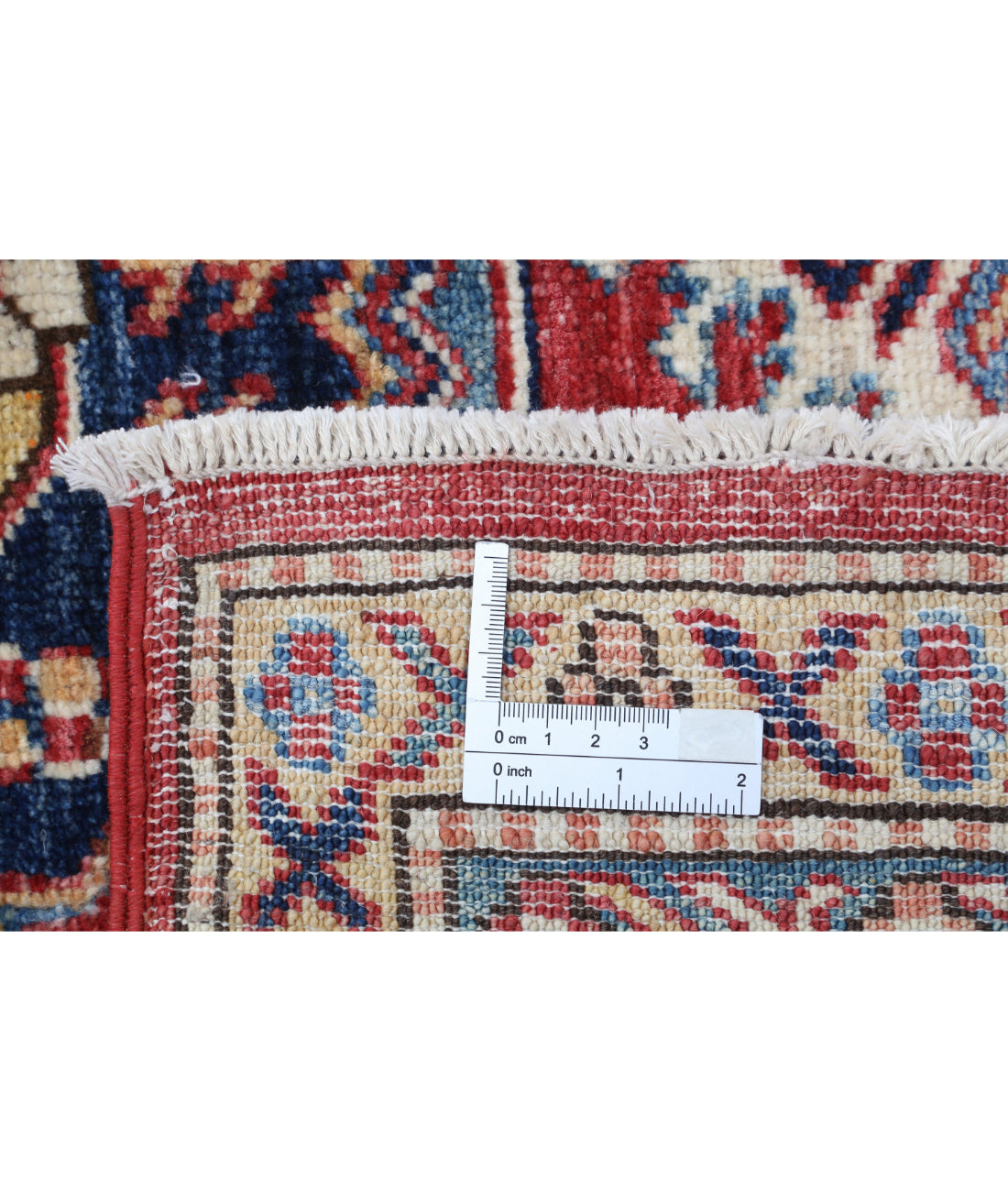 Kazak 5'9'' X 7'11'' Hand-Knotted Wool Rug 5'9'' x 7'11'' (173 X 238) / Red / Ivory