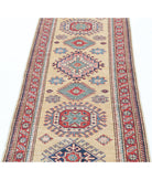 Kazak 2'4'' X 6'9'' Hand-Knotted Wool Rug 2'4'' x 6'9'' (70 X 203) / Gold / Red