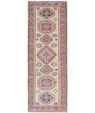 Kazak 2'4'' X 6'9'' Hand-Knotted Wool Rug 2'4'' x 6'9'' (70 X 203) / Gold / Red