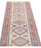 Kazak 2'3'' X 7'4'' Hand-Knotted Wool Rug 2'3'' x 7'4'' (68 X 220) / Gold / Red