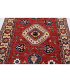 Kazak 5'0'' X 6'4'' Hand-Knotted Wool Rug 5'0'' x 6'4'' (150 X 190) / Red / Ivory