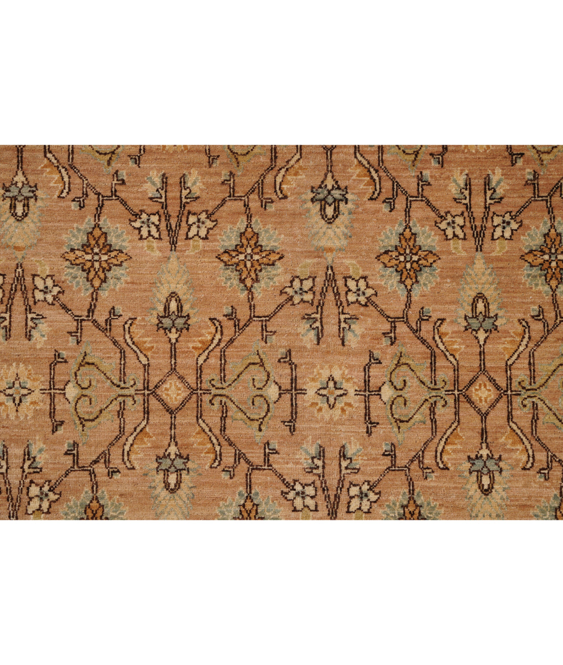 Ziegler 6' 3" X 11' 10" Hand-Knotted Wool Rug 6' 3" X 11' 10" (191 X 361) / Taupe / Ivory