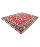 Tabriz 9'9'' X 12'4'' Hand-Knotted Wool Rug 9'9'' x 12'4'' (293 X 370) / Burgundy / Blue