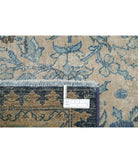 Tabriz 11'1'' X 14'9'' Hand-Knotted Wool Rug 11'1'' x 14'9'' (333 X 443) / Taupe / Blue