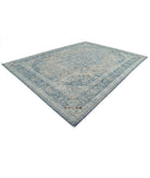 Tabriz 11'1'' X 14'9'' Hand-Knotted Wool Rug 11'1'' x 14'9'' (333 X 443) / Taupe / Blue