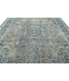 Tabriz 11'1'' X 14'9'' Hand-Knotted Wool Rug 11'1'' x 14'9'' (333 X 443) / Taupe / Blue