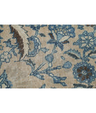 Tabriz 11'1'' X 14'9'' Hand-Knotted Wool Rug 11'1'' x 14'9'' (333 X 443) / Taupe / Blue