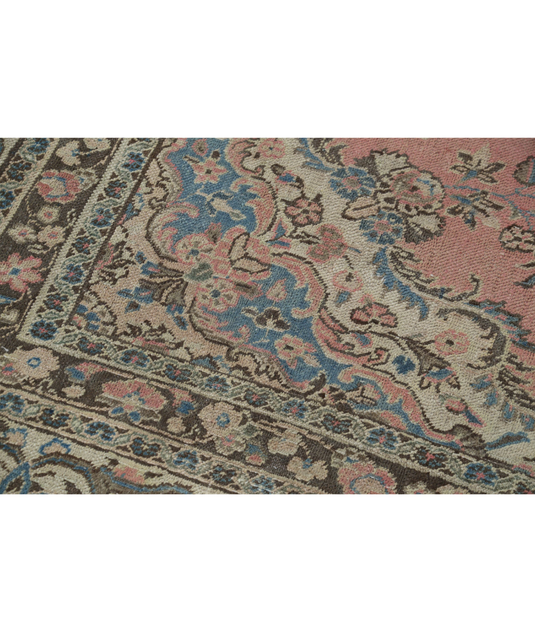 Tabriz 10'0'' X 13'8'' Hand-Knotted Wool Rug 10'0'' x 13'8'' (300 X 410) / Pink / Ivory