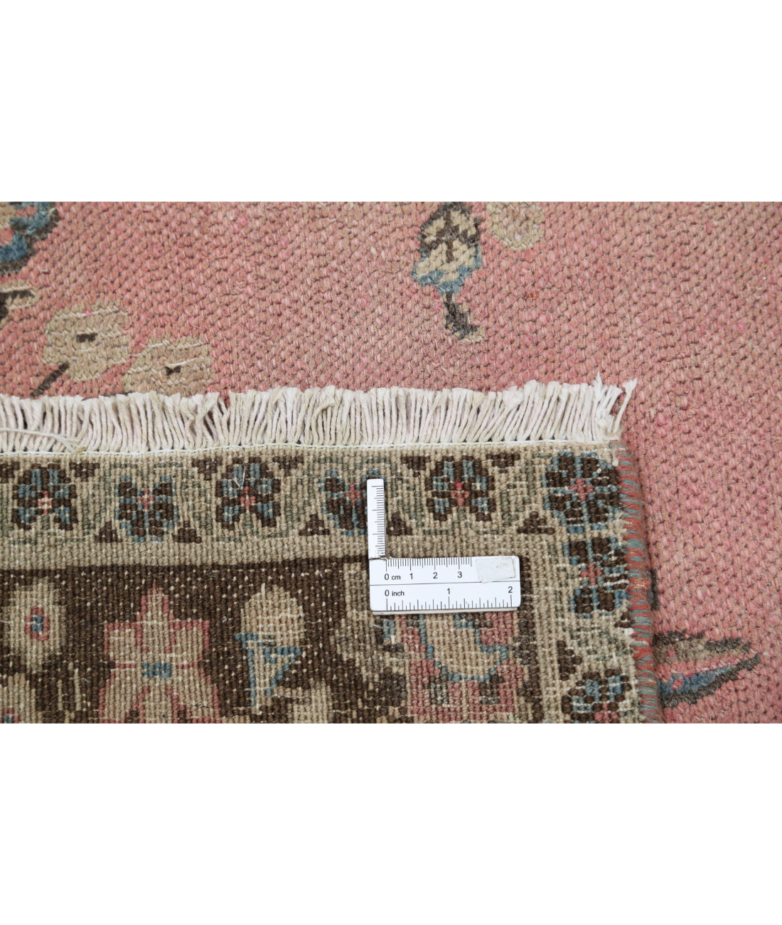 Tabriz 10'0'' X 13'8'' Hand-Knotted Wool Rug 10'0'' x 13'8'' (300 X 410) / Pink / Ivory